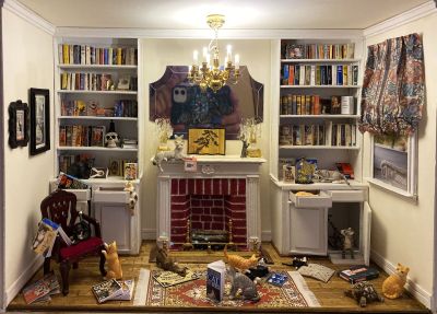 Miniature Parlor Fireplace Wall