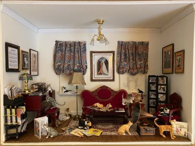 Miniature Parlor Front Wall